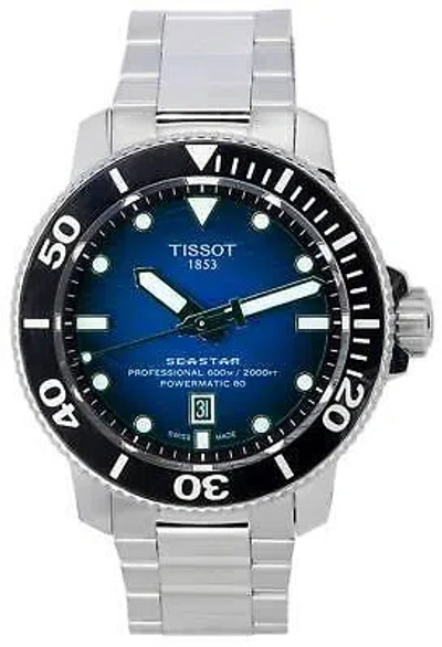 Pre-owned Tissot Seastar Automatic Diver's T120.607.11.041.01 T1206071104101 Men's Watch