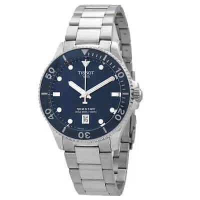 Pre-owned Tissot Seastar Quartz Blue Dial Men's Watch T120.410.11.041.00