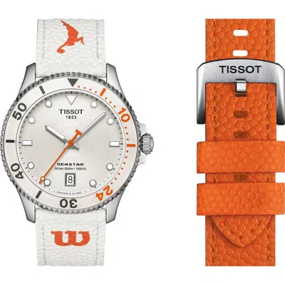 Tissot Seastar Wilson Wnba Quartz Watch, 40mm In Multi
