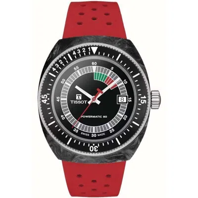 Pre-owned Tissot Sideral S Red Powermatic 80 Men's Watch T1454079705702