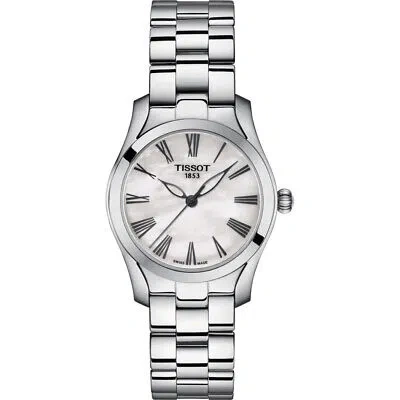 Pre-owned Tissot Silver Womens Analogue Watch T-wave T1122101111300