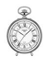Tissot Stand Alone Pocket Watch, 49.6mm In White/silver