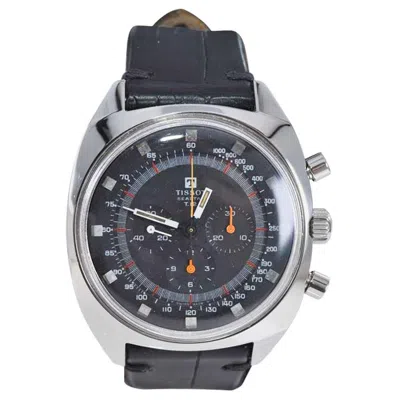 Pre-owned Tissot Steel Seastar Full Size Chronograph With Original Black Dial
