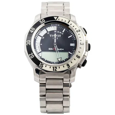 Pre-owned Tissot Steel Sea-touch Wristwatch In Multi