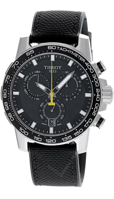 Pre-owned Tissot Supersport Chrono 45.5mm Black Textile Men's Watch T125.617.17.051.02