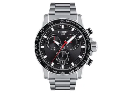 Pre-owned Tissot Supersport Chrono 45mm Quartz Black Dial Swiss Watch T125.617.11.051.00