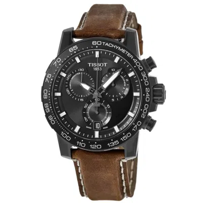 Tissot Supersport Chrono Black Dial Leather Strap Men's Watch T125.617.36.051.01