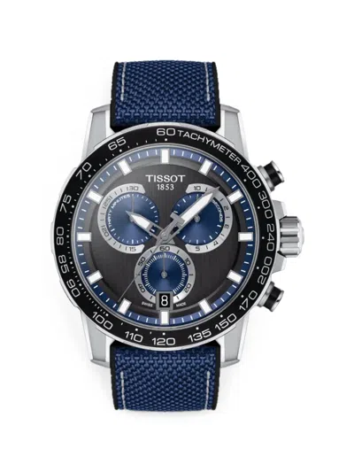 Tissot Supersport Chronograph 45.5mm Watch In Blue