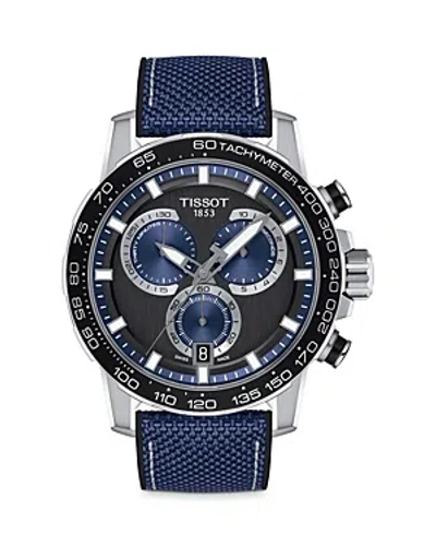 Tissot Supersport Chronograph, 46mm In Black/blue