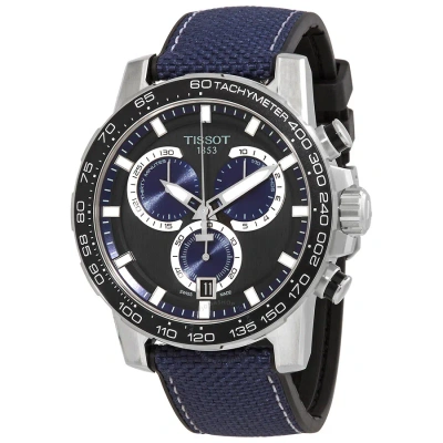 Tissot Supersport Chronograph Quartz Black Dial Men's Watch T125.617.17.051.03 In Black / Blue / Grey