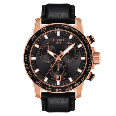 Pre-owned Tissot Supersport Rose Gold Chronograph 45mm Watch T1256173605100