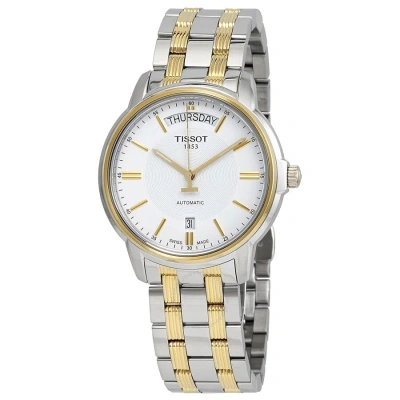 Tissot T-classic Automatic Iii Day Date Men's Watch T065.930.22.031.00 In Two Tone  / Gold / Gold Tone / White / Yellow