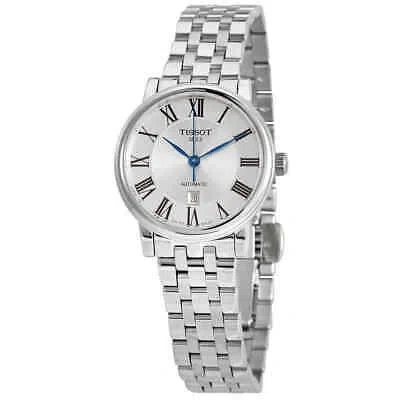 Pre-owned Tissot T-classic Automatic Silver Dial Ladies Watch T122.207.11.033.00