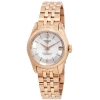 TISSOT OPEN BOX - TISSOT T-CLASSIC BALLADE AUTOMATIC CHRONOMETER WHITE MOTHER OF PEARL DIAL LADIES WATCH T1