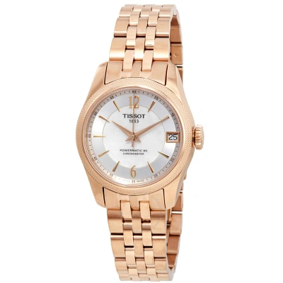 Tissot T-classic Ballade Automatic Chronometer White Mother Of Pearl Dial Ladies Watch T108.208.33.1 In Gold / Gold Tone / Mother Of Pearl / Rose / Rose Gold / Rose Gold Tone / White