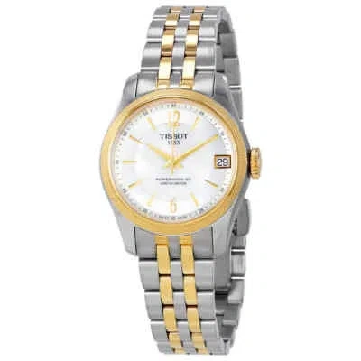 Pre-owned Tissot T-classic Ballade Automatic Mop Dial Ladies Watch T108.208.22.117.00