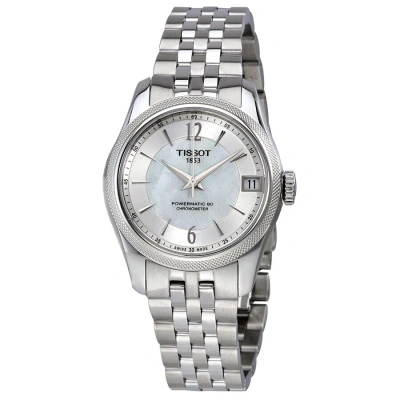 Tissot T-classic Ballade Automatic Mother Of Pearl Dial Ladies Watch T108.208.11.117.00 In Mop / Mother Of Pearl