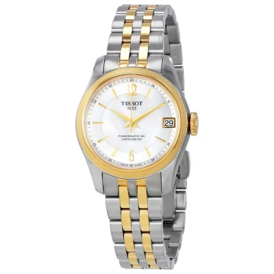 Tissot T-classic Ballade Automatic Mother Of Pearl Dial Ladies Watch T108.208.22.117.00 In Two Tone  / Gold / Gold Tone / Mop / Mother Of Pearl / Yellow