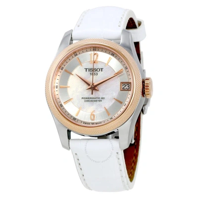 Tissot T-classic Ballade Automatic Mother Of Pearl Dial Ladies Watch T108.208.26.117.00 In Gold / Gold Tone / Mop / Mother Of Pearl / Rose / Rose Gold / Rose Gold Tone / White