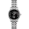 Tissot T-classic Carson Bracelet Watch, 30mm In Silver/black/silver