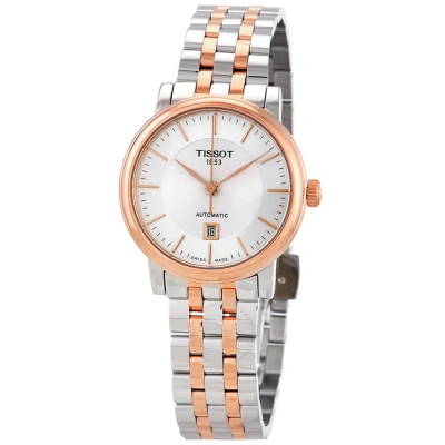 Tissot T-classic Carson Silver Dial Ladies Watch T122.207.22.031.01 In Two Tone  / Gold / Gold Tone / Rose / Rose Gold / Rose Gold Tone / Silver