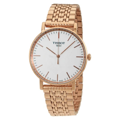 Tissot T-classic Everytime Silver Dial Men's Watch T1094103303100 In Gold, Men's At Urban Outfitters In Gold / Gold Tone / Rose / Rose Gold / Rose Gold Tone / Silver