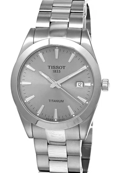 Pre-owned Tissot T-classic Gentleman Titanium Quartz 40mm Men's Watch T127.410.44.081.00