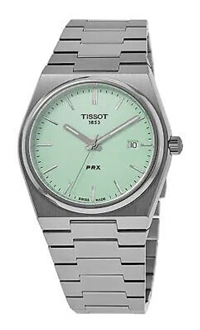 Pre-owned Tissot T-classic Light Green Dial Casual Quartz Unisex Watch T137.410.11.091.01