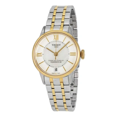Tissot T-classic Mother Of Pearl Dial Ladies Watch T099.207.22.118.00 In Two Tone  / Gold / Gold Tone / Mother Of Pearl / White / Yellow