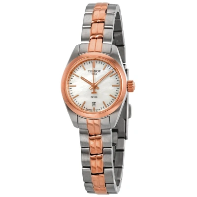 Tissot T-classic Mother Of Pearl Dial Two-tone Ladies Watch T1010102211101 In Two Tone  / Gold / Gold Tone / Mop / Mother Of Pearl / Rose / Rose Gold / Rose Gold Tone