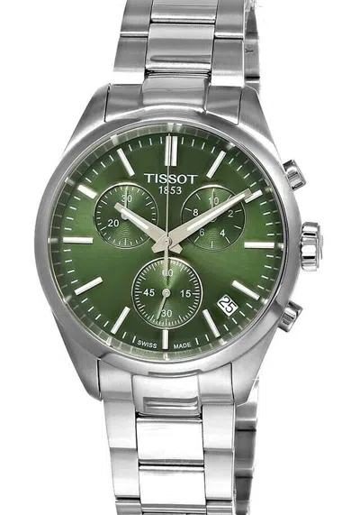 Pre-owned Tissot T-classic Pr 100 Chronograph 40mm Men's Watch T150.417.11.091.00