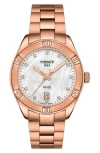Tissot T-classic Pr100 Bracelet Watch, 36mm In White Mother Of Pearl
