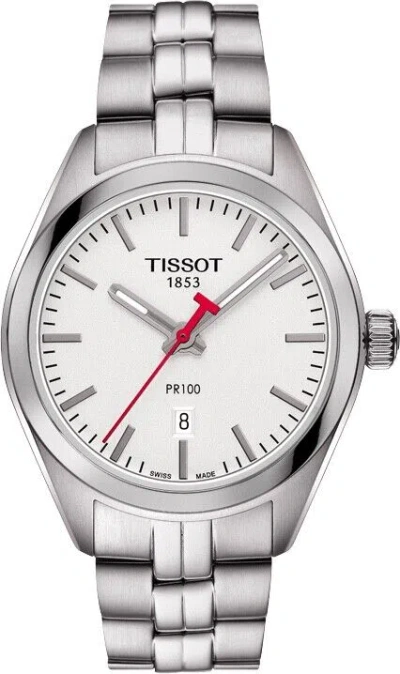 Pre-owned Tissot T-classic Pr100 Lady 33mm Stainless Steel Nba Watch T1012101103100