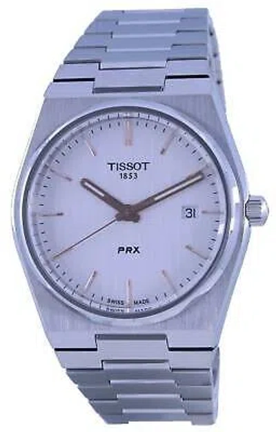 Pre-owned Tissot T-classic Prx Quartz T137.410.11.031.00 T1374101103100 100m Men's Watch