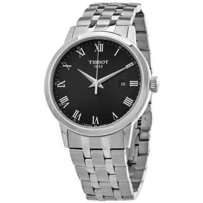 Pre-owned Tissot T-classic Quartz Black Dial Men's Watch T129.410.11.053.00