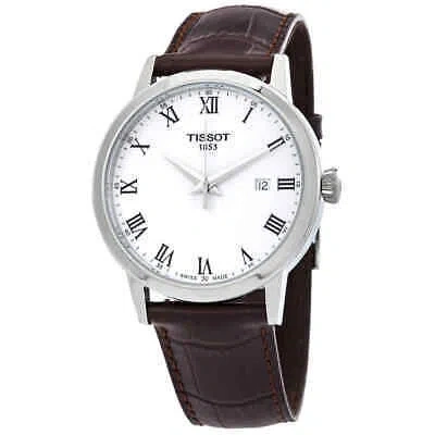 Pre-owned Tissot T-classic Quartz White Dial Men's Watch T129.410.16.013.00
