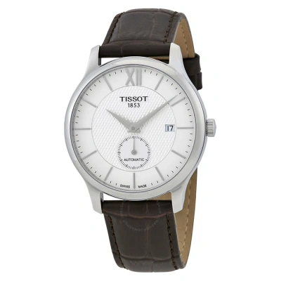 Tissot T-classic Tradition Automatic Men's Watch T063.428.16.038.00 In Brown / Silver