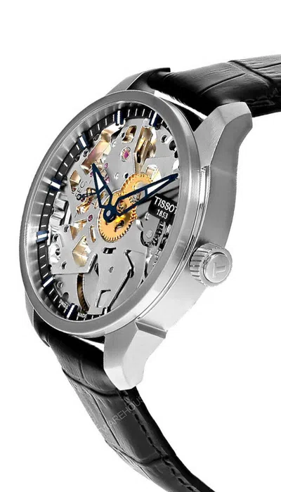 Pre-owned Tissot T-complication Squelette Skeleton Dial Men's Watch T070.405.16.411.00