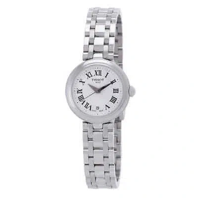 Pre-owned Tissot T-lady Quartz White Dial Ladies Watch T126.010.11.013.00