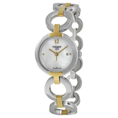 Pre-owned Tissot T-lady Trend Pinky Mother Of Pearl Dial Ladies 28mm Watch T0842102211700