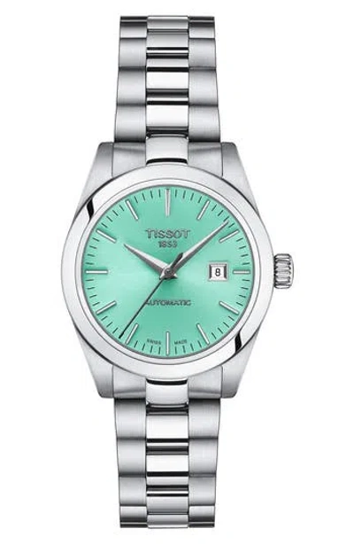 Tissot T-my Lady Automatic Bracelet Watch, 29.3mm In Green