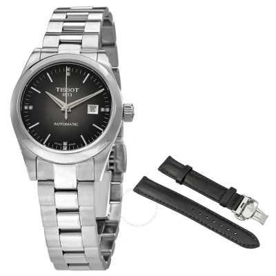 Tissot T-my Lady Automatic Diamond Anthracite Dial Ladies Watch T132.007.11.066.00