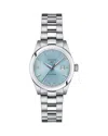 Tissot Women's Swiss Automatic T-my Lady Stainless Steel Bracelet Watch 29mm In Blue/silver