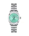 Tissot Women's Swiss Automatic T-my Lady Stainless Steel Bracelet Watch 29mm In Green/silver