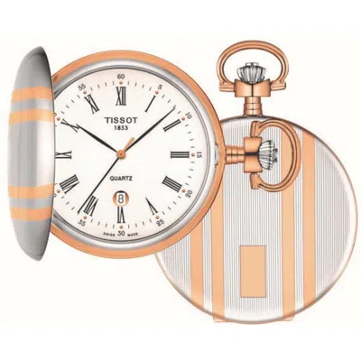 Tissot T-pocket Savonette Quartz Silver Dial Men's Pocket Watch T862.410.29.013.00
