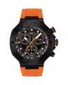 Tissot T-race Chronograph, 45mm In Black/orange