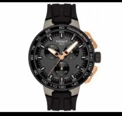 Pre-owned Tissot T-race Chronograph Black Dial Men's Watch (t111.417.37.441.07)