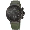 Tissot T-race Chronograph Quartz Grey Dial Green Silicone Strap Men's Watch T141.417.37.061.02 In Grey