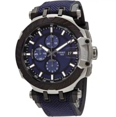 Pre-owned Tissot T-race Motogp Chronograph Automatic Blue Dial Men's Watch T1154272704100