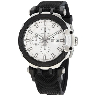 Tissot T-race Motogp Chronograph Automatic Silver Dial Men's Watch T1154272703100 In Black / Grey / Silver
